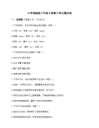 小学 语文 统编版 六年级下册 第六单元 测试卷及深度解析
