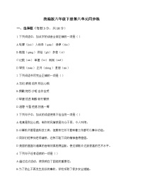 小学 语文  统编版 六年级下册 第六单元 同步练及答案