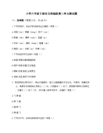 小学 语文 统编版 六年级下册 第三单元 测试题及深度解析