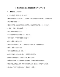 小学 语文 统编版 六年级下册 第三单元 单元卷及深度解析