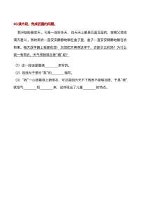六年级（上）语文阅读专项训练21