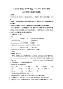 2024-2025学年山东省烟台经济技术开发区六年级上学期期末考试语文试卷（学生版）
