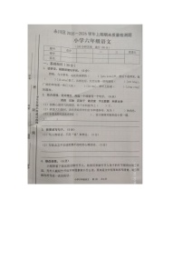 重庆市永川区2025-2026学年第一学期六年级语文期末试卷（无答案）