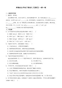 小学清贫精品综合训练题