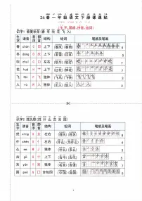 【2026春15页】新一年级下册语文重点课课贴学案