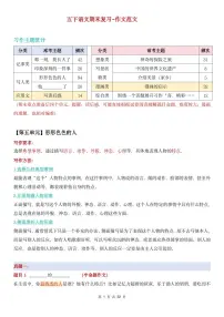 统编版五年级语文下册【期末复习变式作文范文】练习及答案