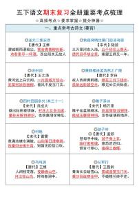统编版五年级语文下册【期末复习全册重要考点梳理】练习及答案