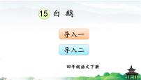 小学语文人教部编版四年级下册第四单元15 白鹅完美版课件ppt