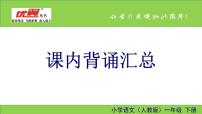 部编一年级下册语文课内背诵汇总