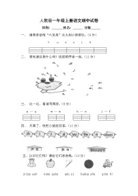 一年级上册语文考试卷分析人教版