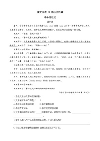 人教部编版10 爬山虎的脚一课一练