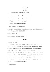 语文19 父爱之舟同步训练题