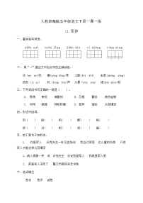 小学语文人教部编版五年级下册10 军神优秀习题