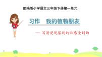 小学语文人教部编版三年级下册习作：我的植物朋友课文内容ppt课件