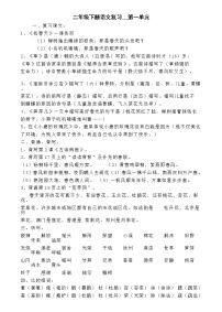 人教部编版二年级下册语文 知识点归纳