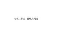 小学 语文 小升初专区专题复习专项二十三 说明文阅读