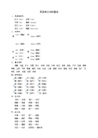 小学语文人教部编版四年级下册第五单元单元综合与测试教学设计