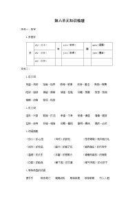 小学语文人教部编版六年级下册第六单元单元综合与测试教学设计