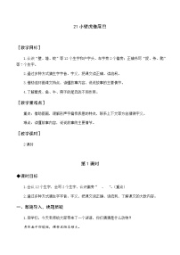 小学语文人教部编版一年级下册21 小壁虎借尾巴公开课教学设计