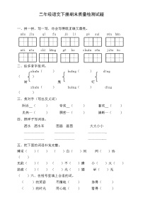 部编版小学二年级下册语文期末试卷 (9)