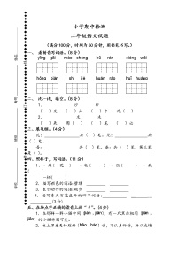 部编版二年级下册语文期中试卷 (2)