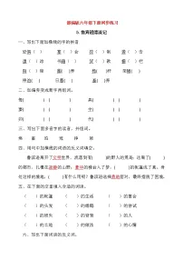 小学语文人教部编版六年级下册5 鲁滨孙漂流记(节选)课堂检测