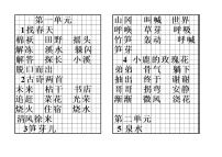 部编版语文二年级下册全册各课的词语积累表