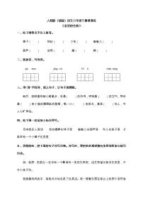 人教部编版六年级下册15 表里的生物复习练习题