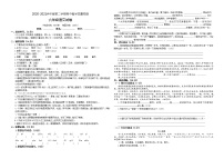 六年级下册语文期中检测试卷 人教部编版（有答案）