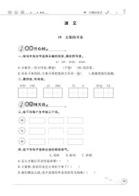 小学语文人教部编版二年级下册19 大象的耳朵同步训练题