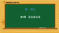 小学语文人教部编版三年级下册第一单元4* 昆虫备忘录授课ppt课件