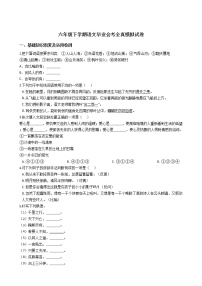 人教版年六年级下学期语文毕业会考全真模拟试卷（2）