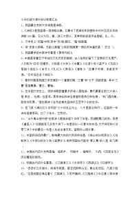 小学语文毕业总复习：小升初语文课外知识积累汇总