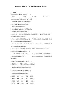 六年级下册语文试题-四川省达州市2021年小升初模拟试卷（十四） 部编版（含答案）