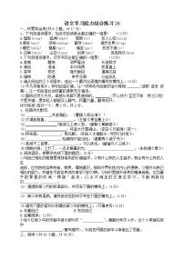 小学语文小升初综合练习试卷26