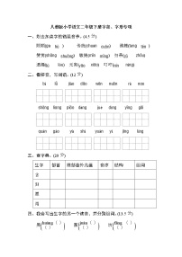 2年级下册期末专项卷：字音、字形