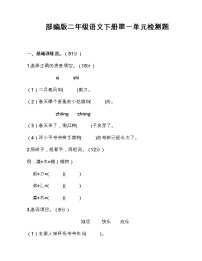 小学语文人教部编版二年级下册16 雷雨精品当堂检测题