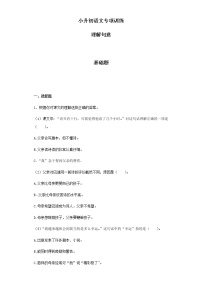 【精品】小升初语文知识专项训练（基础知识二）-2.理解句意（24页）