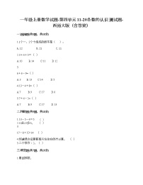 西师大版四 11-20各数的认识综合与测试课时作业