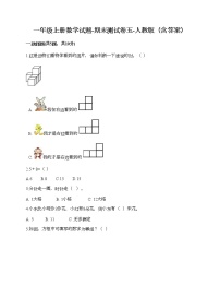 一年级上册数学试题-期末测试卷五-人教版（含答案）