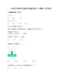 一年级下册数学试题-期末测试卷九-人教版（含答案）