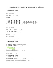 一年级上册数学试题-期末测试卷四-人教版（含答案）