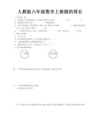 人教版六年级上册2 圆的周长当堂达标检测题