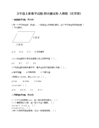 五年级上册数学试题-期末测试卷-人教版（含答案） (5)