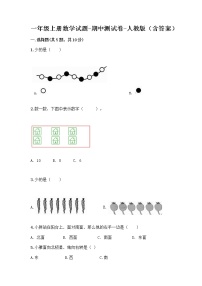 一年级上册数学试题-期中测试卷-人教版（含答案） (11)