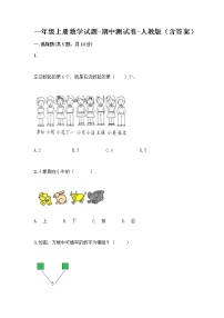 一年级上册数学试题-期中测试卷-人教版（含答案） (5)