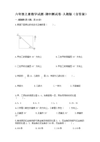 六年级上册数学试题-期中测试卷-人教版（含答案） (3)