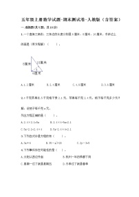 五年级上册数学试题-期末测试卷-人教版（含答案） (5)