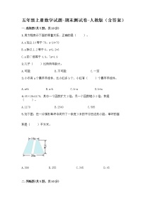 五年级上册数学试题-期末测试卷-人教版（含答案） (17)