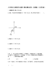 六年级上册数学试题-期末测试卷-人教版（含答案） (4)